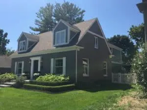 replacement siding on Michigan home