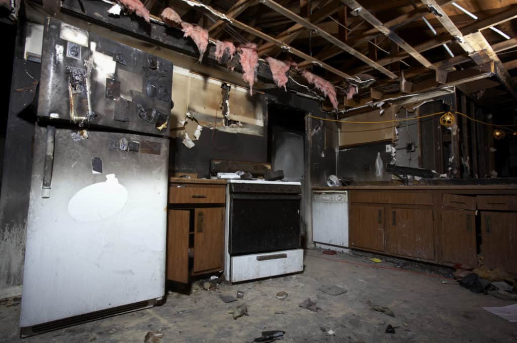 fire smoke damage in michigan home gut repair